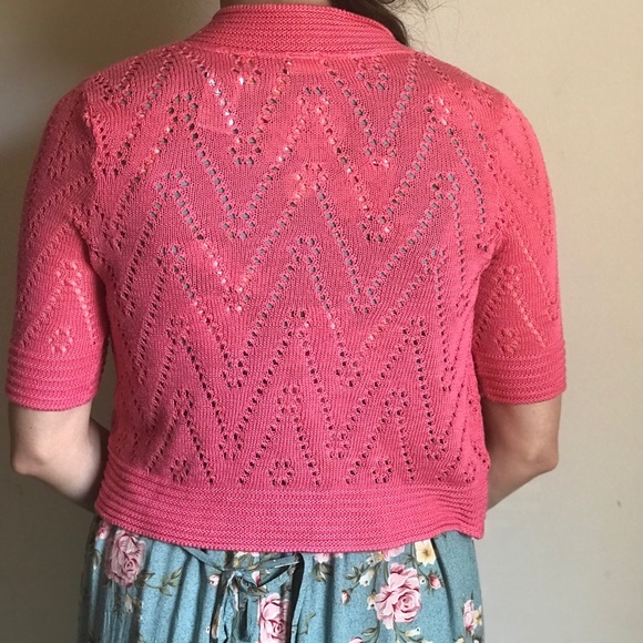 Pink Open top cardigan - Picture 3 of 8